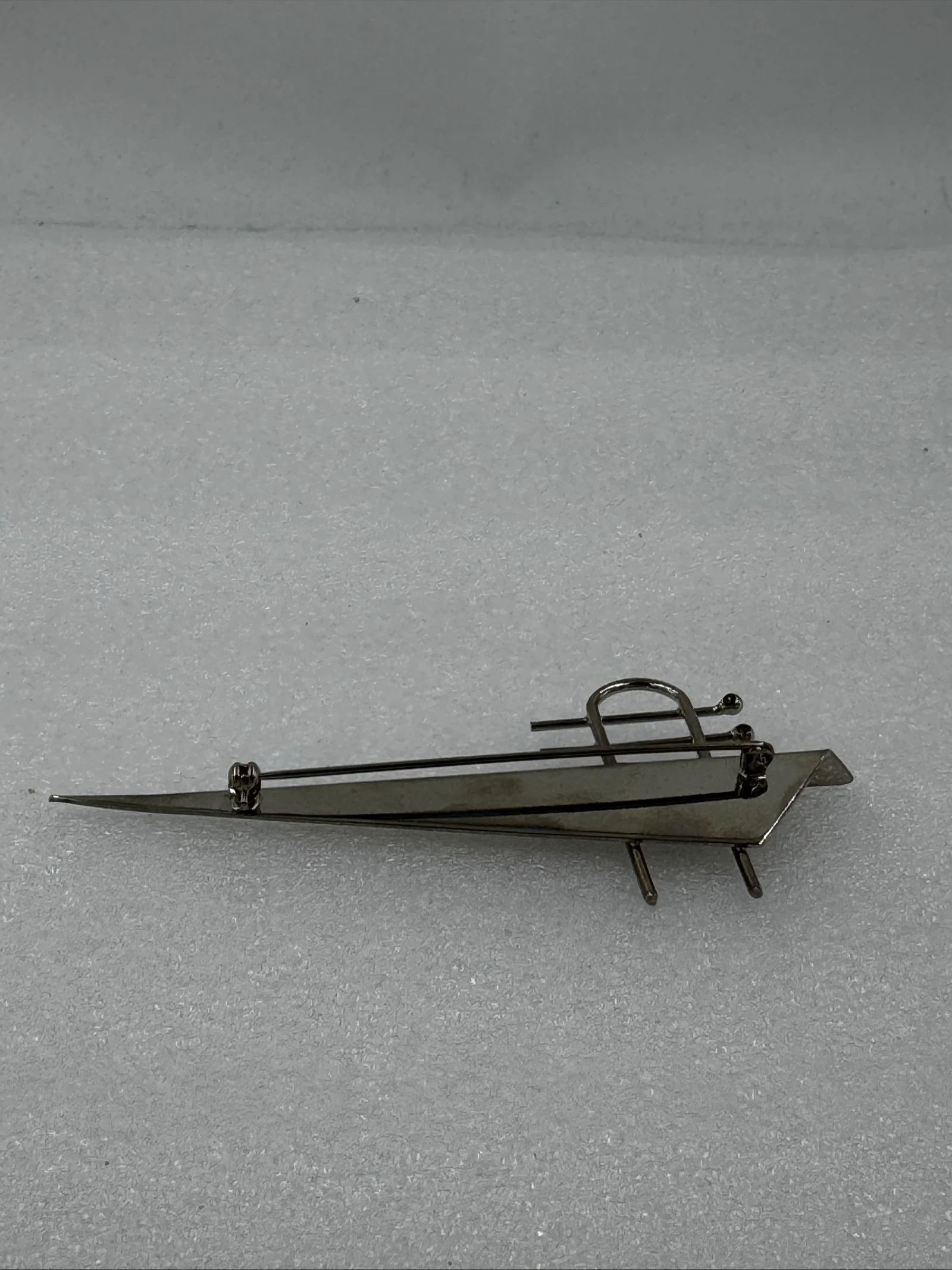 Silver Brooch - Abstract Sailboat Design – photo 2